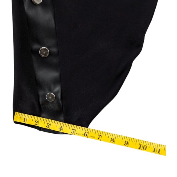 Fashion To Figure Button Ponte Leggings Womens Black Stretch High Rise Size 2X - Picture 9 of 10